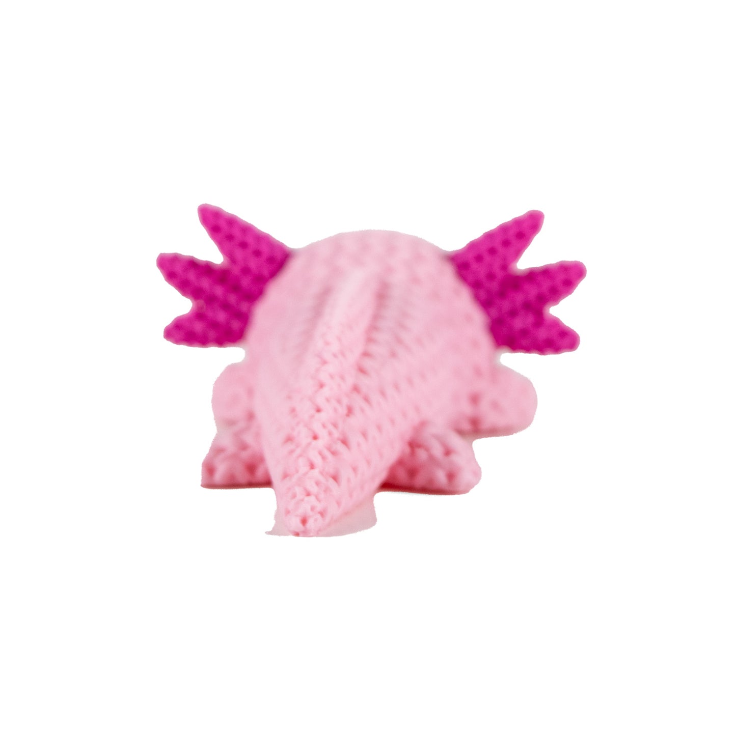 3D Printed Knitted Axolotl