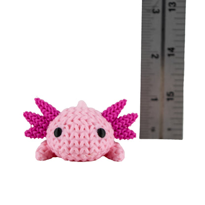 3D Printed Knitted Axolotl